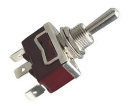 Picture of POWER TOGGLE SWITCH SPDT ON-OFF-ON SPADE TERMINAL