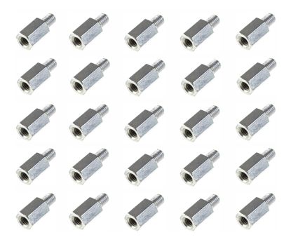 Picture of NICKEL METAL SPACER MAL-FEM M3x6x6mm - 1K/BAG