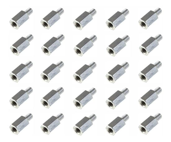 Picture of NICKEL METAL SPACER MAL-FEM M3x6x6mm - 1K/BAG