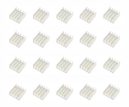 Picture of ALUMINIUM HEAT SINK  STICK ON 9x9x5mm - 100/BAG