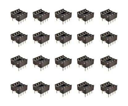 Picture of IC SOCKET DIL 0.3 8W STD D-LEAF 60P/TUBE