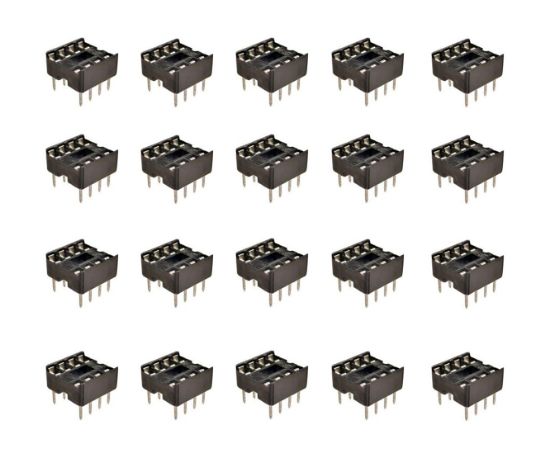 Picture of IC SOCKET DIL 0.3 8W STD D-LEAF 60P/TUBE