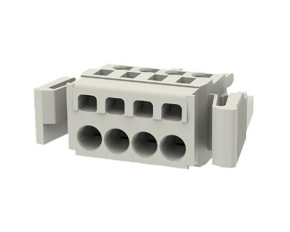 Picture of TERMINAL BLOCK 4W PLUG IN PRESS GREY