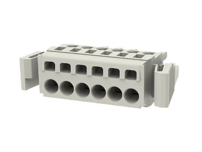 Picture of TERMINAL BLOCK 6W PLUG IN PRESS GREY