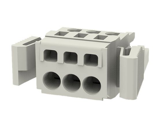Picture of TERMINAL BLOCK 3W PLUG IN PRESS GREY