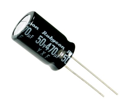 Picture of ELECTROLYTIC CAPACITOR RADIAL 470uF 16V LIHT 10x12.5 P=5