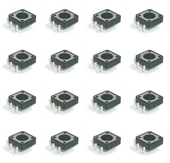 Picture of TACTILE SWITCH DIL 12x12x4.3mm - 500P/BAG