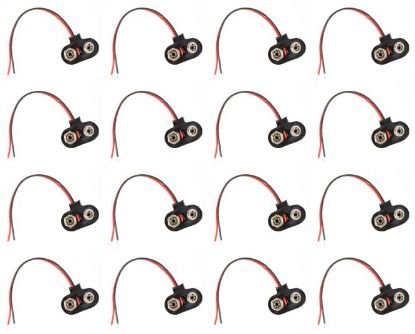 Picture of CLIP FOR 9V BATTERY T-LEAD STD PM3 - 1K/BAG