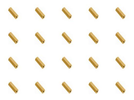 Picture of BRASS TREDED SPACER M3x5mm SOCKET-SOCKET - 1K/BAG