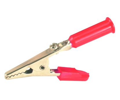 Picture of CROCODILE CLIP RED WITH 4mm BANANA SOCKET ENTRY