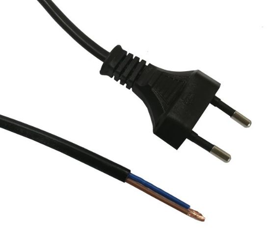 Picture of LOW POWER SA MAIN 2-PIN PLUG TO OPEN ENDS LEAD 1.0m