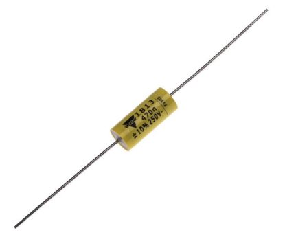 Picture of POLYESTER FILM CAPACITOR AXIAL 470nF 250V 10%