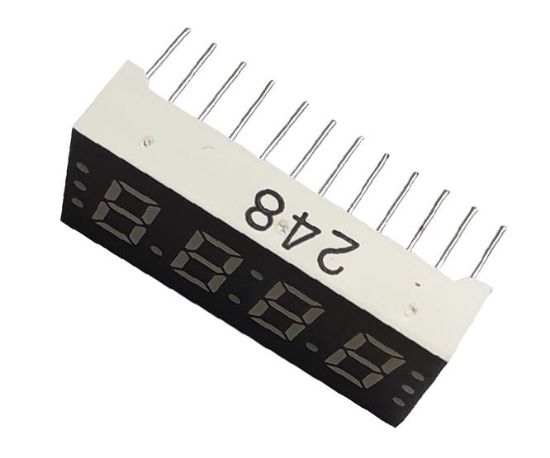 Picture of 4 DIGIT LED DISPLY CA RED CH=7.6mm 30.4x13.7mm