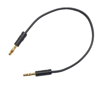 Picture of BANANA PLUG TO PLUG 4MM LEAD 300MM BLACK