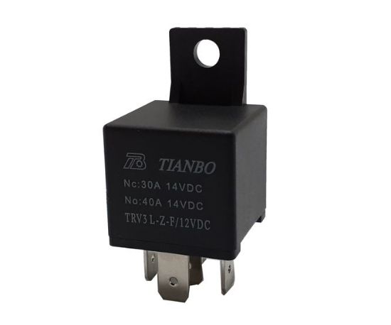 Picture of RELAY SPDT 40A 12VDC 5PLUG FLANGE MOUNT