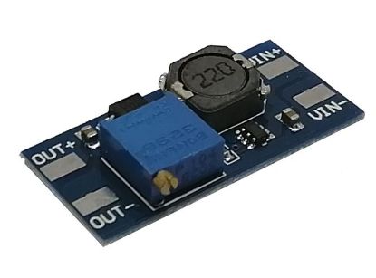 Picture of DC-DC STEP-UP I=2-24V O=3-27V 2A BOOST CONVERTER - NO HOLES