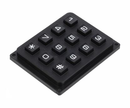 Picture of KEYPAD 4x3 0-9, *,# PCB PIN