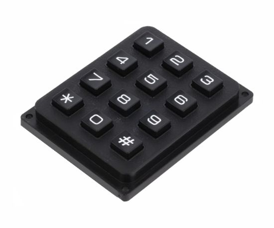 Picture of KEYPAD 4x3 0-9, *,# PCB PIN