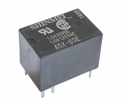 Picture of RELAY SPDT 1A 6VDC RECT 6PCB 15.5x10x11mm