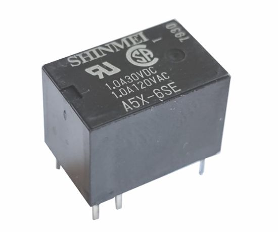 Picture of RELAY SPDT 1A 6VDC RECT 6PCB 15.5x10x11mm