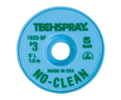 Picture of DESOLDERING WICK  / TAPE #3 W=1.9mm GREEN (NO-CLEAN) 1.5m/ROLL
