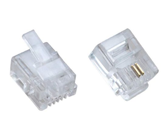 Picture of RJ10 PLUG MODULAR  6-WAY  2-PINS