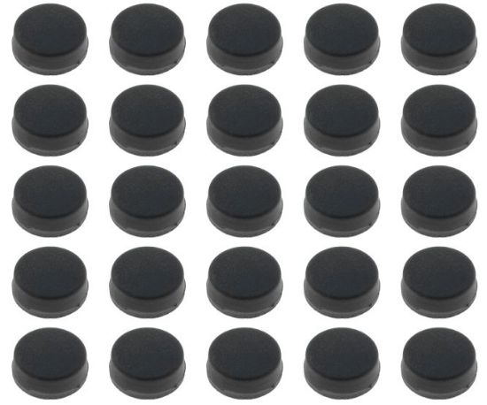 Picture of ROUND RUBBER FEET 9.5x4.2mm SELF ADHESIVE-100/BAG
