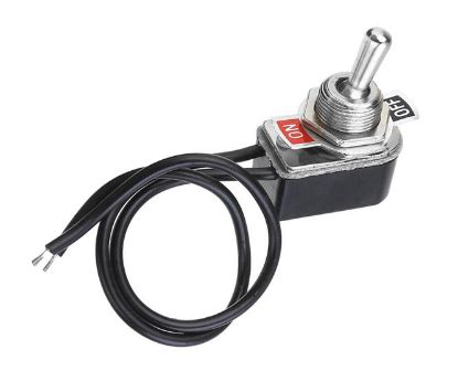 Picture of TOGGLE SWITCH SPST ON-OFF PANEL MNT WITH WIRE LEADS