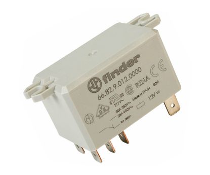 Picture of RELAY DPDT 30A 12VDC FLANGE
