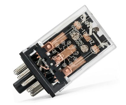 Picture of RELAY TPDT 10A 12VAC ROUND 11P