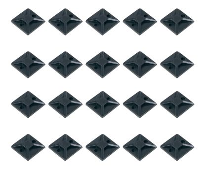 Picture of ADHESIVE TIE MOUNT 20x14mm BLACK - 100/BAG