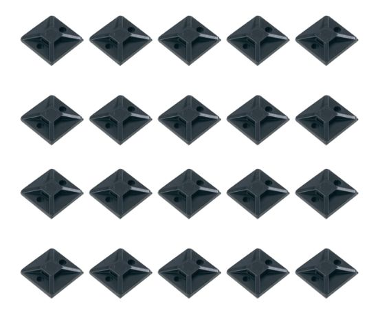 Picture of ADHESIVE TIE MOUNT 20x14mm BLACK - 100/BAG