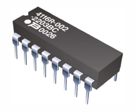 Picture of RESISTOR NETWORK DIL 16-PIN  8-RES  68E