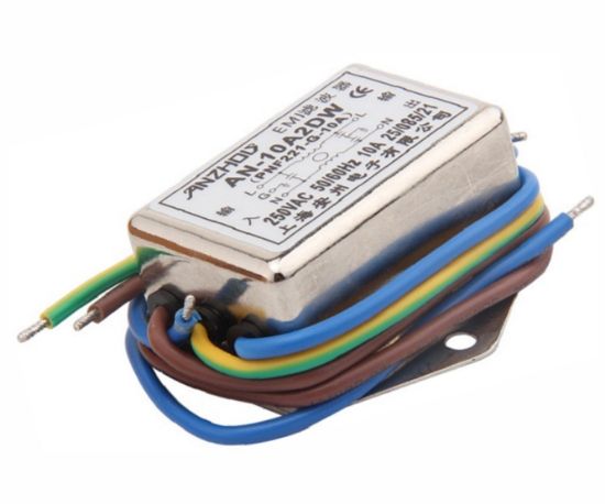 Picture of IEC CASSIS MOUNT W/LEADS EMI FILTER 10A 250VAC