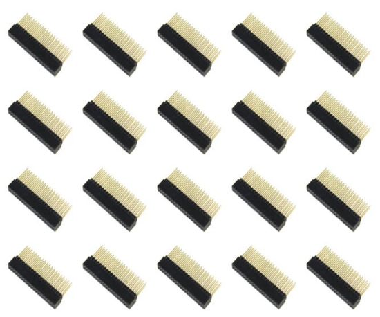 Picture of DIL HOUSED PCB SOCKET 40W 2.54mm TL=23.45 - 24pcs/tube