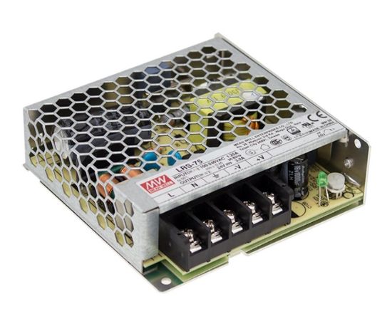 Picture of POWER SUPPLY ENCL. I=220 O=12V 6A  75W