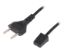 Picture of AC FAN LEAD 2W TO 2M EURO PLUG BLACK