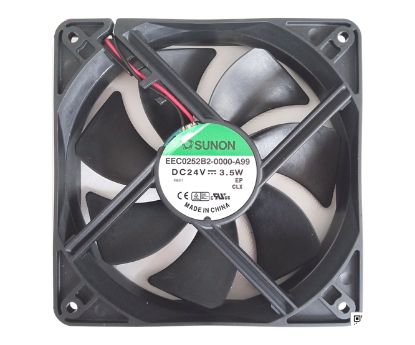 Picture of 24VDC AXIAL FAN 120sqx25mm BAL 75CFM 2 WIRE OPEN-END LEAD