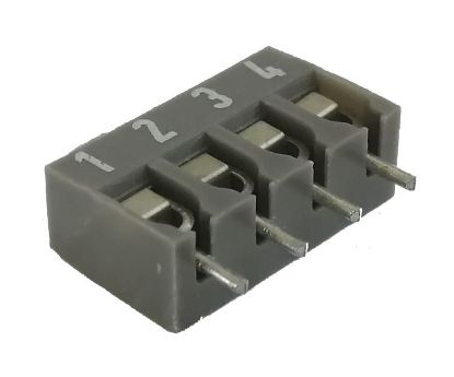 Picture of TERMINAL N/C PCB 4W 5.00 STR GY SCR