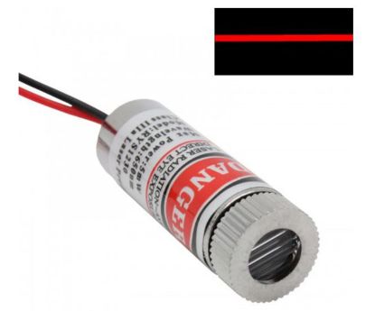 Picture of 12mm RED LINE LASER MODULE 5VDC 650nm 5mW