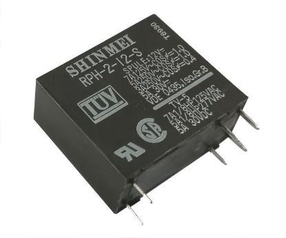 Picture of RELAY DPST 5A 12VDC RECT 6PCB