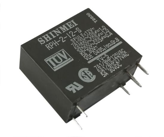 Picture of RELAY DPST 5A 12VDC RECT 6PCB