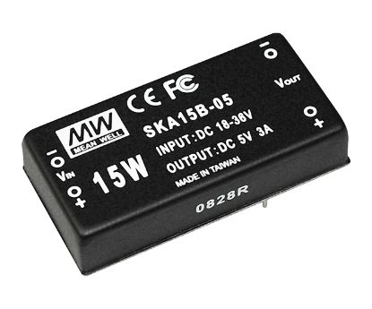 Picture of DC-DC CONVERTER DIP I=24V O=15V   1A 15W