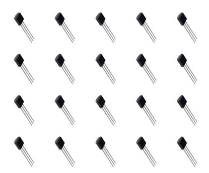 Picture of NPN TRANSISTOR TO92 EBC 40V 0.6A - 1K/BAG