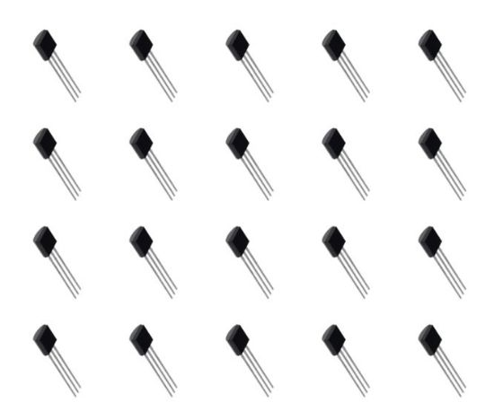 Picture of NPN TRANSISTOR TO92 EBC 40V 0.6A - 1K/BAG