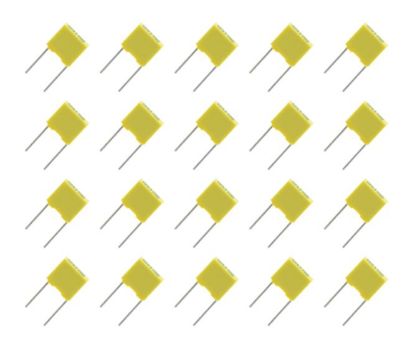 Picture of POLYESTER FILM CAPACITOR 100nF 63V P=5mm- 1K/BAG