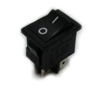 Picture of ROCKER SWITCH MINI DPST OFF-ON 6A