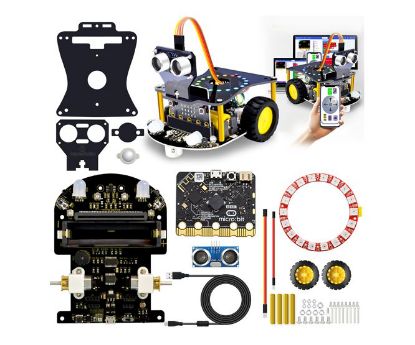 Picture of MINI SMART ROBOT CAR KIT V2 - WITH MICRO:BIT MAIN BOARD