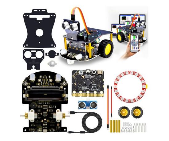 Picture of MINI SMART ROBOT CAR KIT V2 - WITH MICRO:BIT MAIN BOARD
