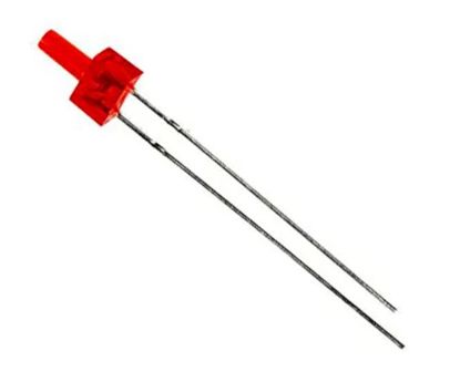 Picture of LED 2mm RED FLAT 7.0mcd 70DEG